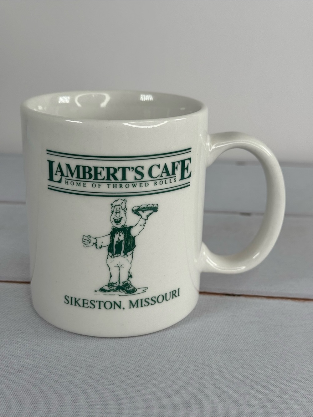Lambert's Cafe Home of Throwed Rolls Coffee Mug Sikeston Ozark Missouri